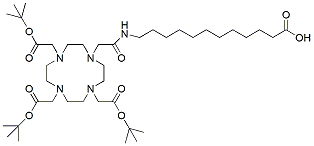 Molecular structure of the compound: DOTA-tris(t-Bu ester)-12-Ado-OH
