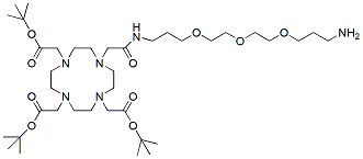 Molecular structure of the compound: DOTA-tris(t-Bu)-Amido-PEG3-C3-amine
