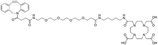 Molecular structure of the compound: DBCO-PEG4-N2P-DOTA