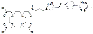 Molecular structure of the compound: DOTA-C3-triazole-MeTz