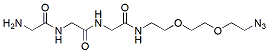 Molecular structure of the compound: Gly-Gly-Gly-PEG2-azide