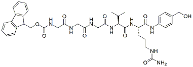 Molecular structure of the compound: Fmoc-Gly3-Val-Cit-PAB