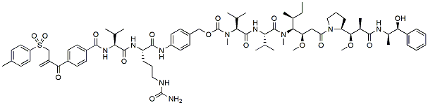 Molecular structure of the compound: sulfone-VC-PAB-MMAE