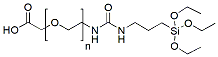 Molecular structure of the compound: Silane-PEG-acetic acid, MW 2,000