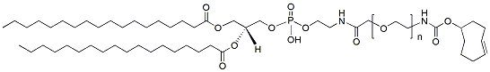 Molecular structure of the compound: DSPE-PEG-TCO, MW 3,400
