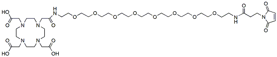 Molecular structure of the compound: DOTA-PEG8-MAL, TEA salt