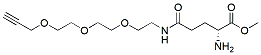 Molecular structure of the compound: methyl ester-L-glutamate-PEG3-Alkyne
