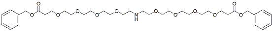 Molecular structure of the compound: NH-bis(m-PEG4)-benzyl ester