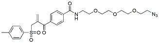 Molecular structure of the compound: sulfone-PEG3-azide
