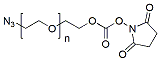 Molecular structure of the compound: Azido-PEG-NHS ester, MW 20,000