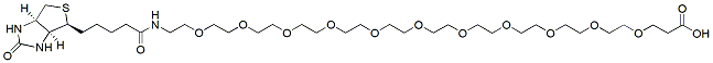 Molecular structure of the compound: Biotin-PEG11-acid