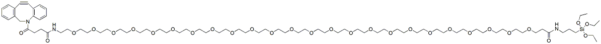 Molecular structure of the compound: DBCO-PEG24-triethoxysilane