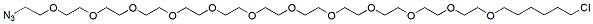 Molecular structure of the compound: Cl-hexyl-PEG12-azide