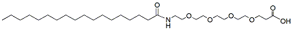 Molecular structure of the compound: Stearic acid-PEG4-acid