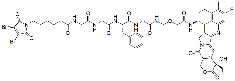 Molecular structure of the compound: DBM-GGFG-NH-O-CO-Exatecan