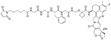 Molecular structure of the compound: MC-Gly-Gly-Phe-Gly-Cyclobutanecarboxylic-Exatecan