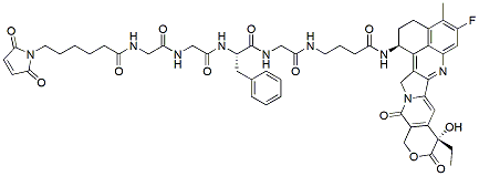 Molecular structure of the compound: MC-Gly-Gly-Phe-Gly-GABA-Exatecan