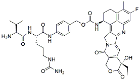 Molecular structure of the compound: Val-Cit-PAB-Exatecan, TFA salt