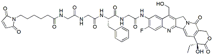 Molecular structure of the compound: MC-GGFG-(7ethanol-10NH2-11F-Camptothecin)