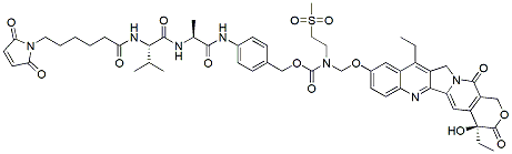 Molecular structure of the compound: Mal-VA-mac-SN38