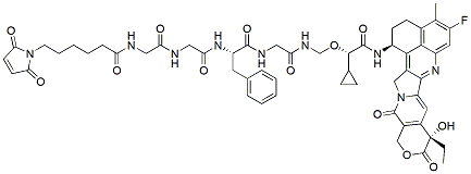 Molecular structure of the compound: MC-Gly-Gly-Phe-Gly-(S)-Cyclopropane-Exatecan
