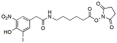 Molecular structure of the compound: 4-hydroxy-3-iodo-5-nitrophenyl-epsilon-aminocaproate-OSu