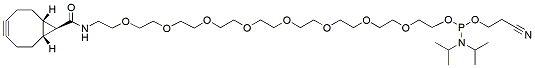 Molecular structure of the compound: exo-BCN-amido-PEG8-phosphoramidite