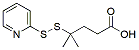 Molecular structure of the compound: 4-Methyl-4-(pyridin-2-yldisulfanyl)-pentanoic acid