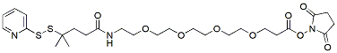 Molecular structure of the compound: Py-ds-dmBut-amido-PEG4-NHS