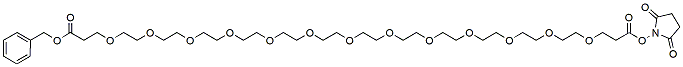 Molecular structure of the compound: Benzyloxy carbonyl-PEG13-NHS ester