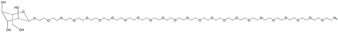 Molecular structure of the compound: Azido-PEG24-beta-L-glucose