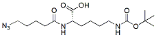 Molecular structure of the compound: 5-azidopentanoic-Lys(Boc)