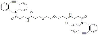 Molecular structure of the compound: DBCO-amido-PEG2-amido-DBCO