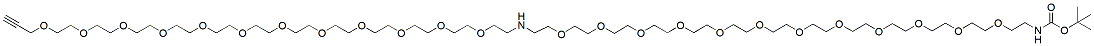 Molecular structure of the compound: N-(Propargyl-PEG12)-N-PEG12-N-Boc