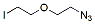 Molecular structure of the compound: Iodo-PEG1-Azide