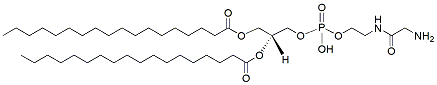 Molecular structure of the compound: DSPE-Gly-amino, HCl salt