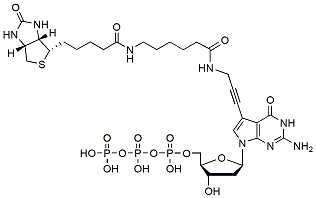 Molecular structure of the compound: Biotin-11-dGTP