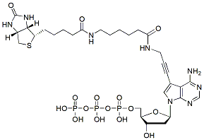 Molecular structure of the compound: Biotin-11-dATP