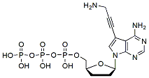 Molecular structure of the compound: 7-Deaza-7-propargylamino-ddATP