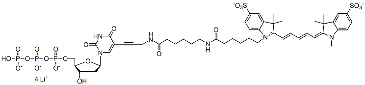 Molecular structure of the compound: Sulfo-Cy5 dUTP