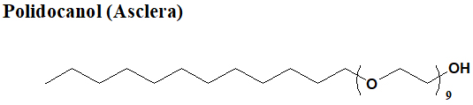 diagram of polidocanol(Asclera)